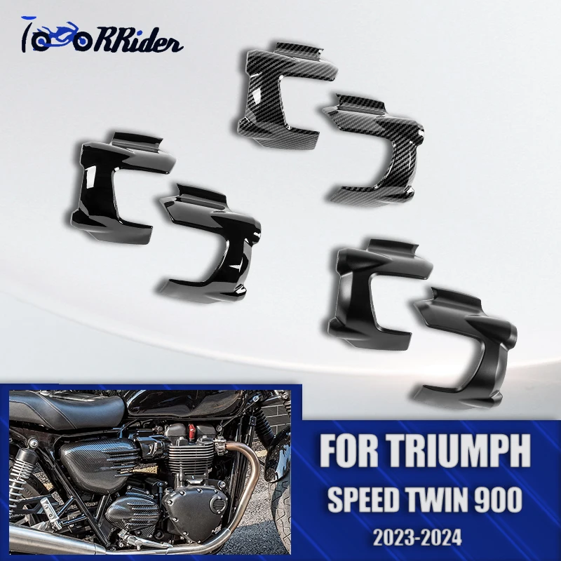 Engine Air Vent SideFrame For Triumph Speed Twin 900 2023-2024 ABS Carbon Motorcycle Accessories Engine Side Cover Bodywork Fair