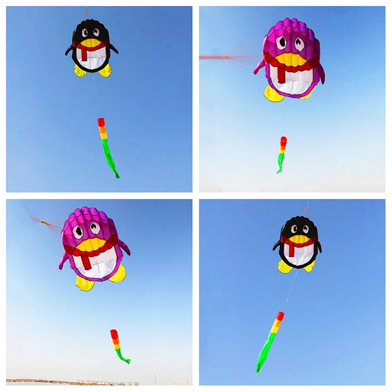 Frete grátis pinguim pipas brinquedos voadores para crianças pipas pipas macias jogos ao ar livre brinquedos infláveis pipa para kitesurf águia