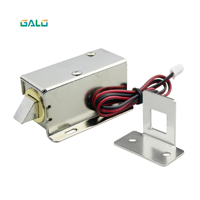 24V DC Mini Small Solenoid Lock Electromagnetic Electric Control Cabinet Drawer Lock Intelligent Auto Lock Home Improvement