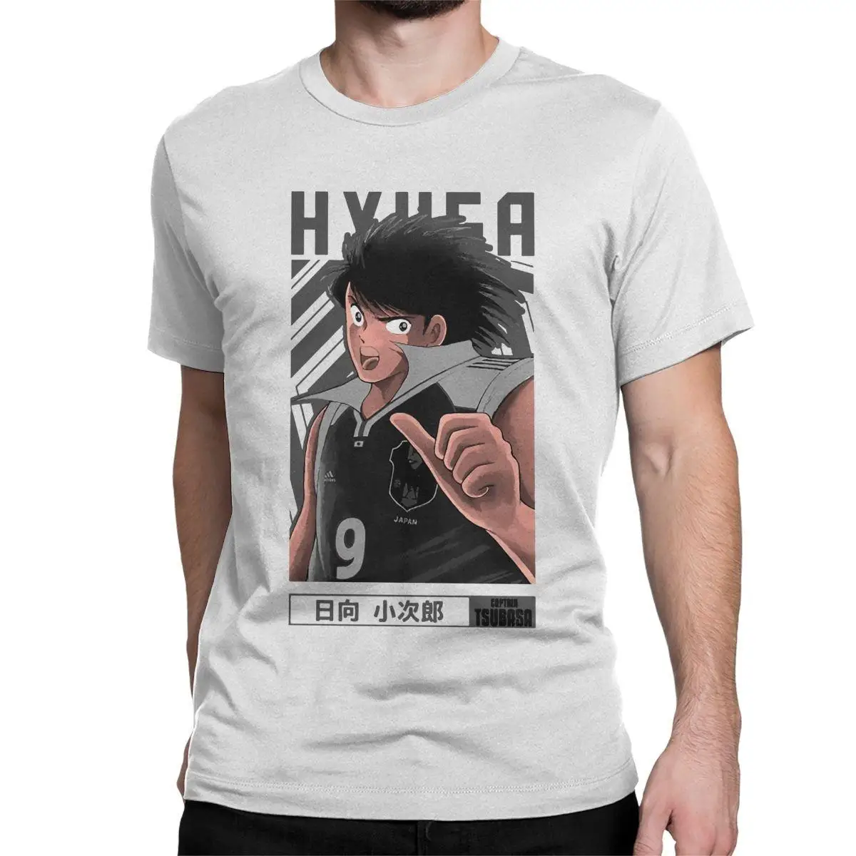 Vintage Captain Tsubasa About Football Anime T-Shirts for Men Pure Cotton T Shirt Short Sleeve Tee Shirt Gift Idea Tops