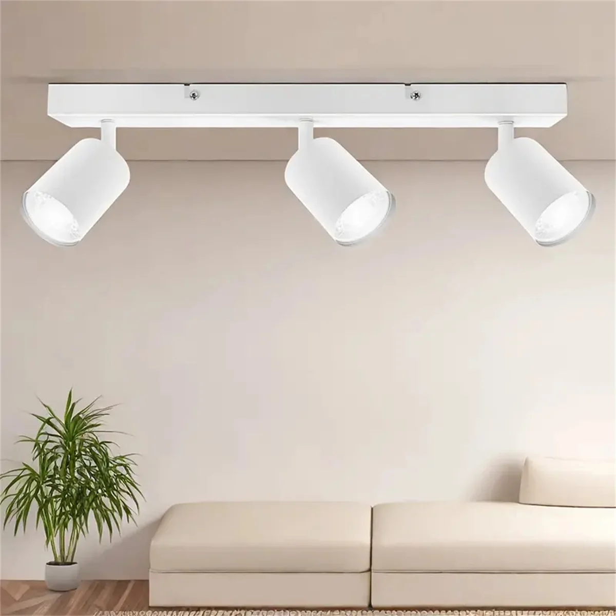 3 bulbs GU10 ceiling lamp, spotlight, dedicated for living room, bedroom and kitchen, without GU10