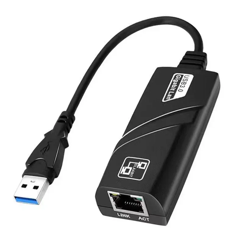 

High-Speed 3.0 USB HUB Ethernet Adapter 100Mbps Network Card, Bare Metal USB 2.0 To RJ-45 With Cable Seamless Network Connection