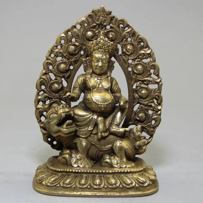 

Vintage Crafts Wholesale Ornament Collection Copper Brass Bodhisattva Buddha Ornament Brass Statue Figure Sculpture
