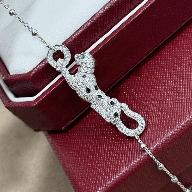 

Xiqi Jewelry Hot Fashion Pure 925 Sterling Silver Bracelet Leopard Spot Bracelet Women's Bracelet Luxury Jewelry Designer Trend