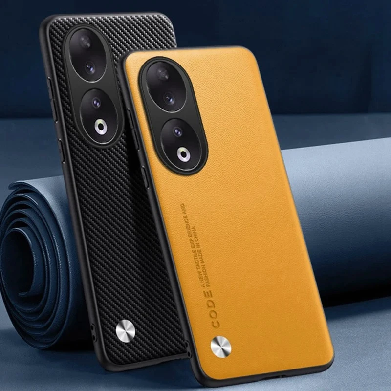 حافظة جلدية PU لهاتف Honor 90 غطاء خلفي من السيليكون غير اللامع مقاوم للصدمات حماية كاملة جراب هاتف لهاتف Honor 90 Honor 90 Coque