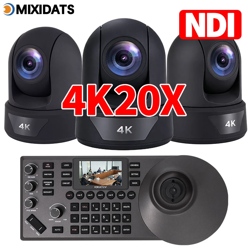 Camera4K high-definition video conference camera AI humanoid tracking church bar guide PTZ live camera