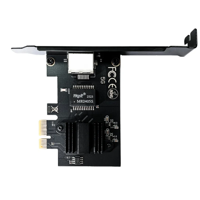 XikeStor 5G Single Electrical Port PCIe Network Card - Supports 100M/1G/2.5G/5G Speed Server/Desktop 16KB Jumbo Frame Support