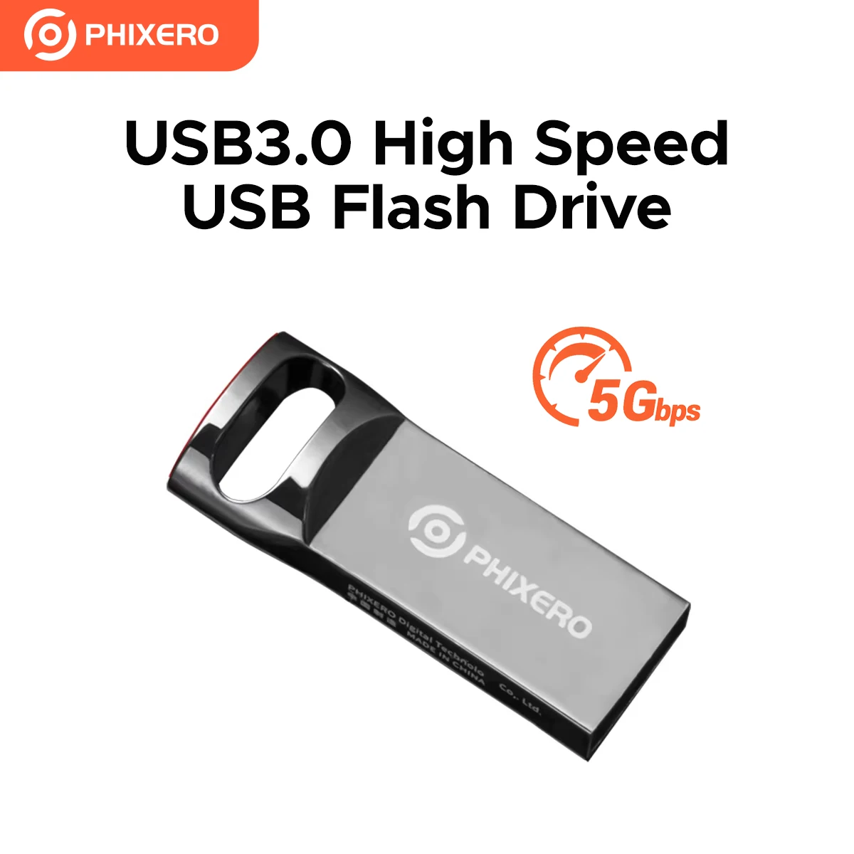 PHIXERO USB Flash Drive 128GB/64GB/32GB USB3.0 High-speed PenDrive Splash-proof USB Flash Drive for PC Mobile Mini Pen Drive