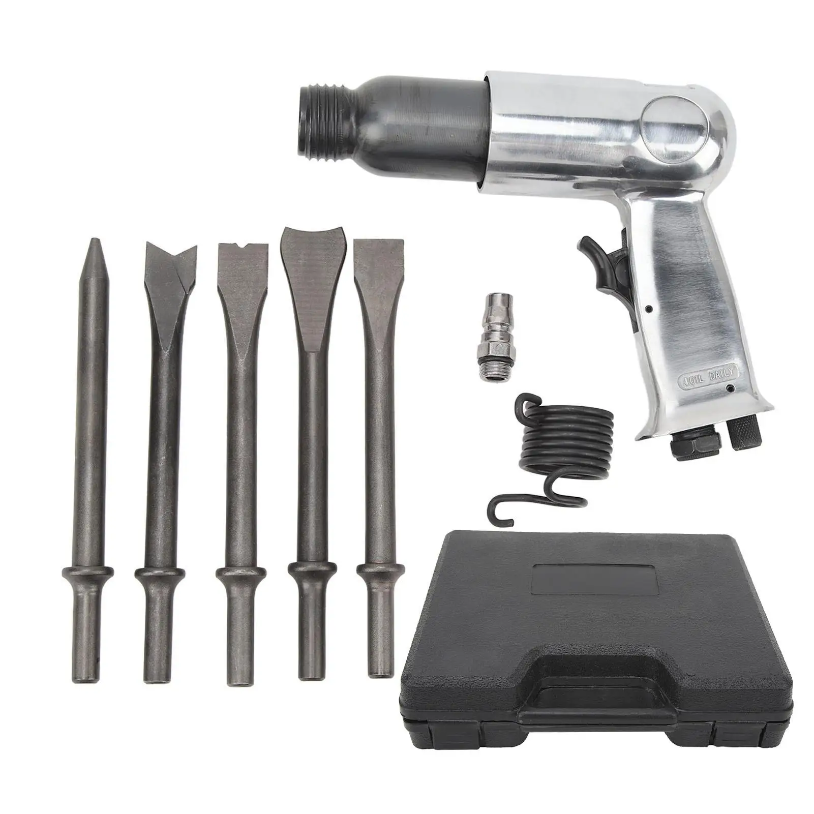 

Pneumatic Air for hammer Kit Multifunctional User Friendly Air Chisel Drill Tool Convenient Anti Slip Handle for auto Repairs