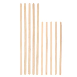 50pcs Disposable Wooden Coffee Stirrers Hot Cold Drinking Stir Beverage Sticks Ice Cream Bars