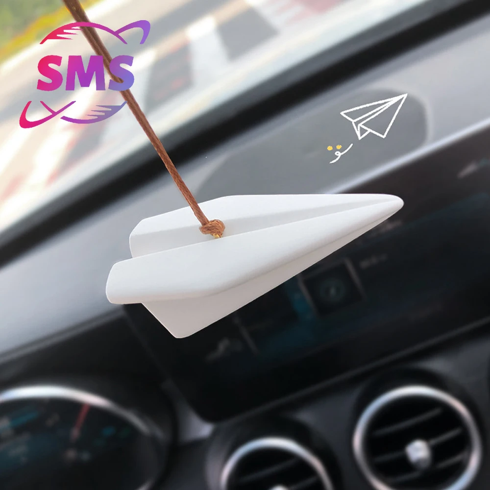 

Car pendant, gypsum paper airplane pendant ornament, rearview mirror decoration, automobile and spare parts