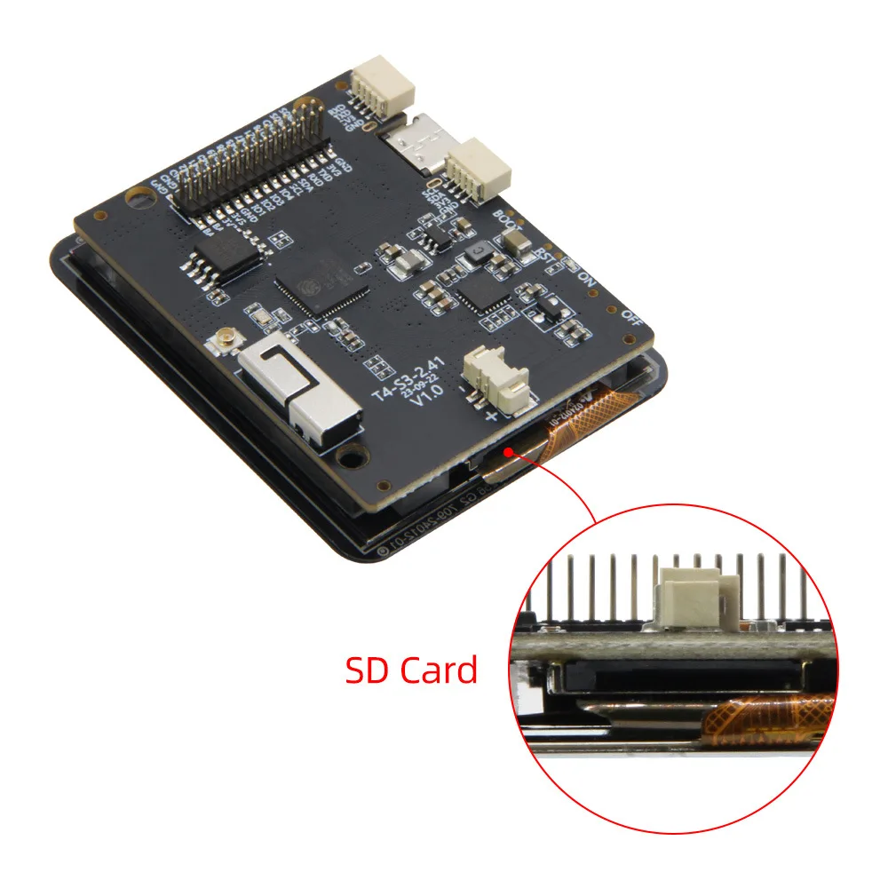 LILYGO T4 S3 ESP32 S3 2.41 inch AMOLED Touch Screen WiFi Bluetooth Qwiic Holder