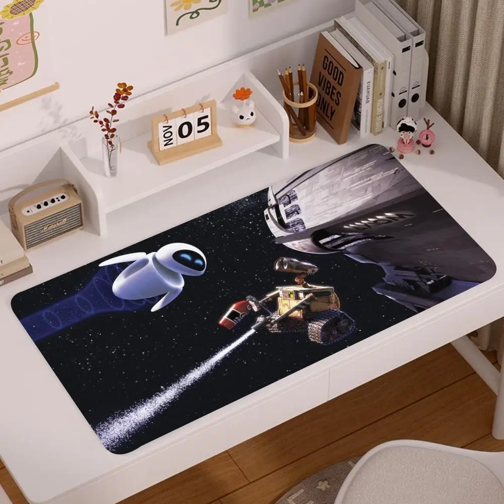 W-WALL-E Mouse Pad 900x400mm anime Keyboard PC Desk Pads HD Printing Computer Double Sided Leather Non-slip PU Mouse Pads