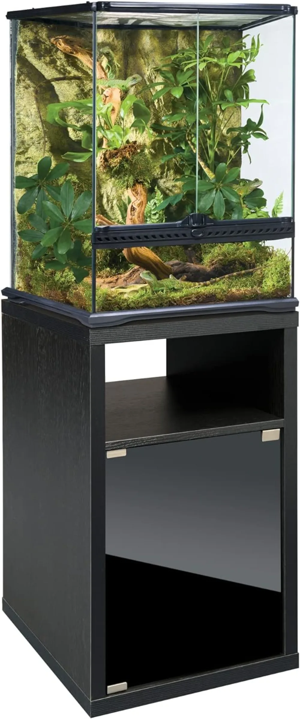 Terrarium Cabinet, Small - Reptile and Amphibian Terrarium Stand Measures 17.88 W X 17.88 D X 27.75 H Inches  Reptile