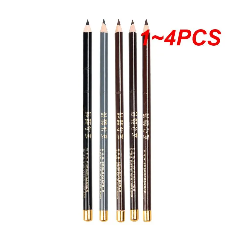 1~4PCS Anti-smudge Eyebrow Pencil Sweatproof Smooth Natural Eyebrow Pencil Smooth Eyebrow Pencil Water Proof No Clumping Nature