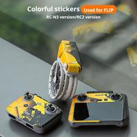 Colorful Stickers For DJI FLIP Personalized Color Change Anti-scratch Protective Film For RC2 RC-N3 Drone Accessories