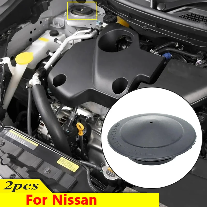 2pcs For Nissan Leaf ZE0 Sentra 200 SE B16 Juke F15 Cube Z12 54330ED000 Front Suspension Strut Mount Cover Waterproof Dustproof