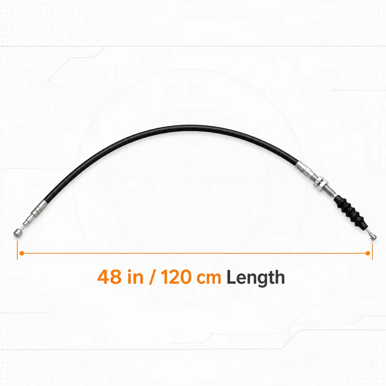 1PC 48 Inch 120cm ATV Clutch Cable, Adjustable Pull Wire for 150cc 200cc 250cc Quad Four Wheeler