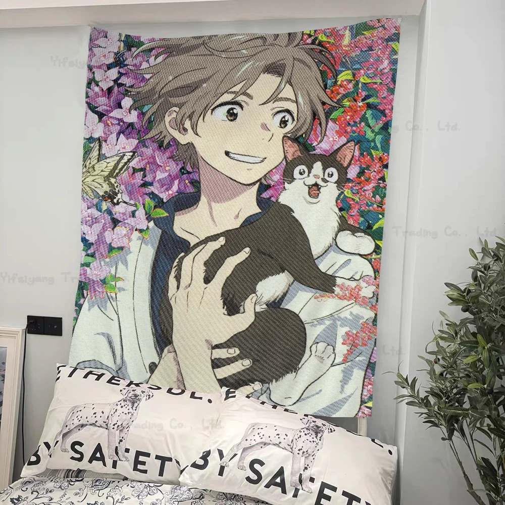 

Umibe No Etranger Cartoon Tapestry For Living Room Home Dorm Decor INS Home Decor