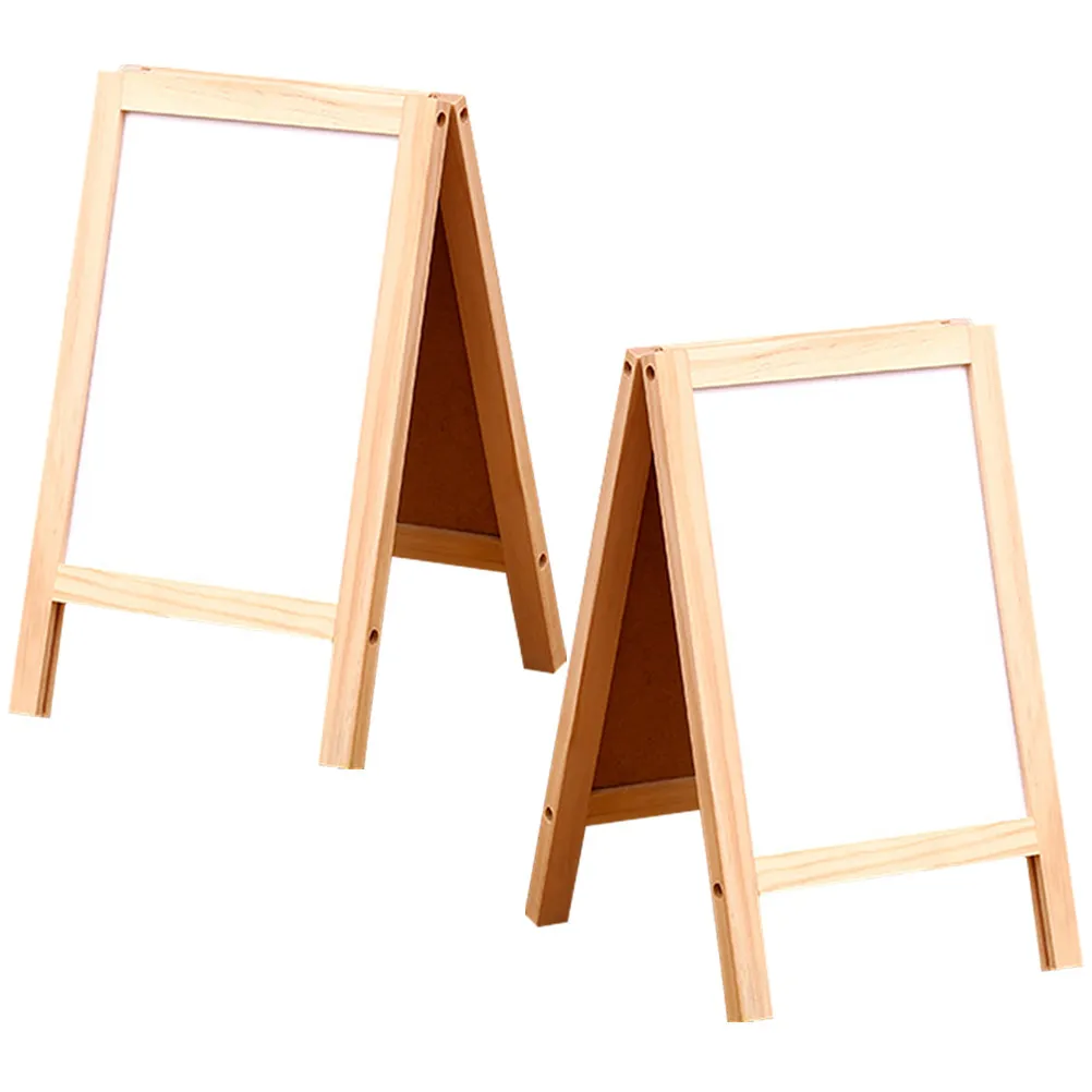 2Pcs Double Sided Chalk Board Writing Pad Educational Whiteboard Erasable Drawing Board for Creative Learning