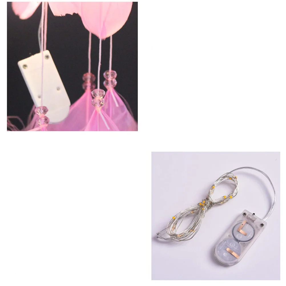 

Dream Catcher Pendant Night Light Pink Unique Room Wall Decor Car Bedroom Gift Night Catcher Pendant Room Wall Decor