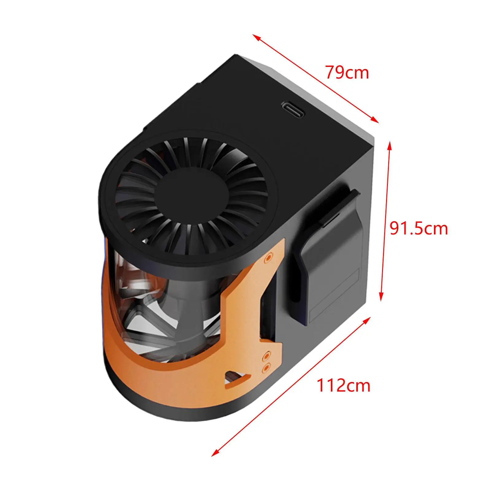 Ventilatore da appendere alla vita Ventilatore personale con clip in vita per arrampicata in campeggio all'aperto