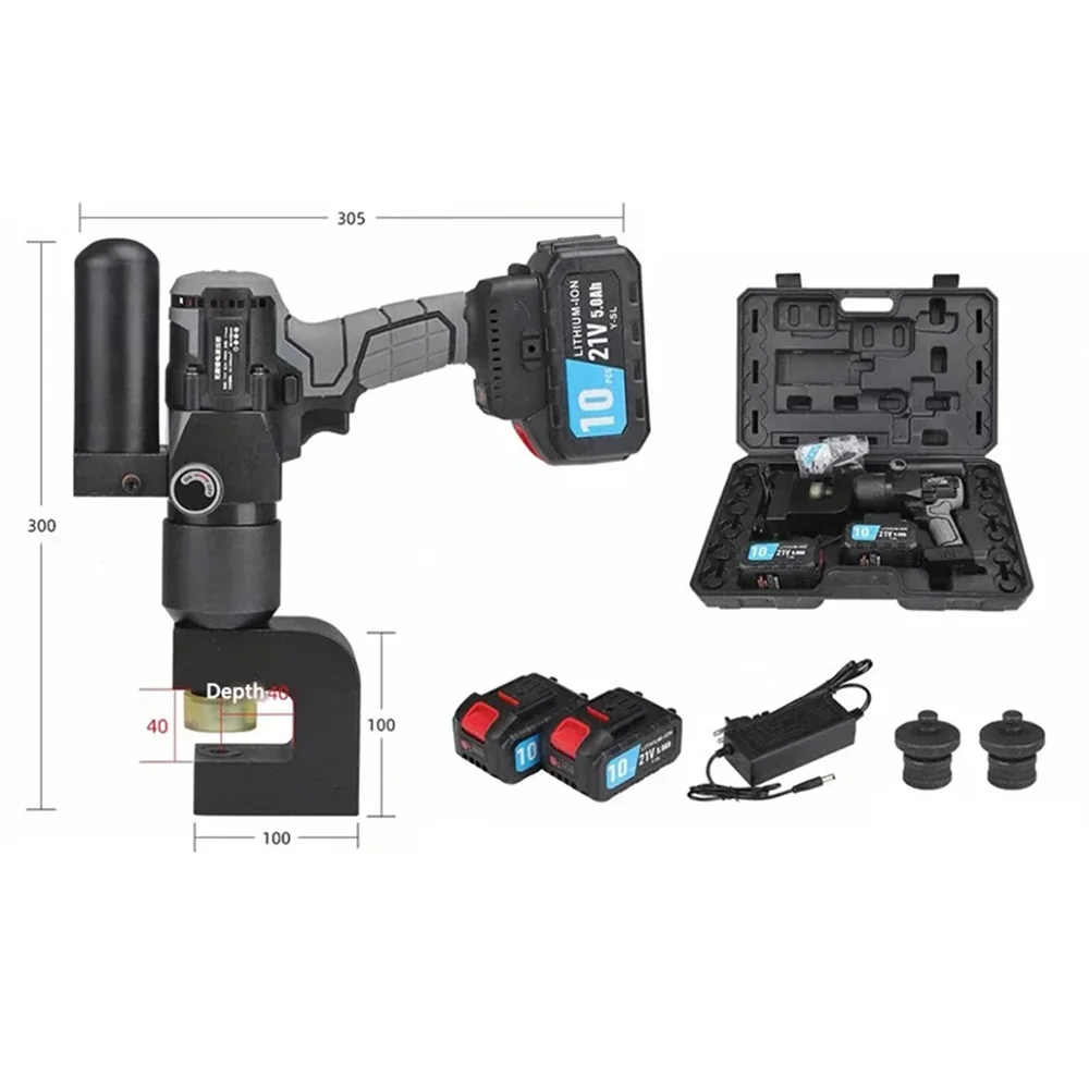 

ME-18 Portable Electric Brushless Hydraulic Hole Opener for Angle Iron Channel Steel - Small Powerful Hole Punching Tool