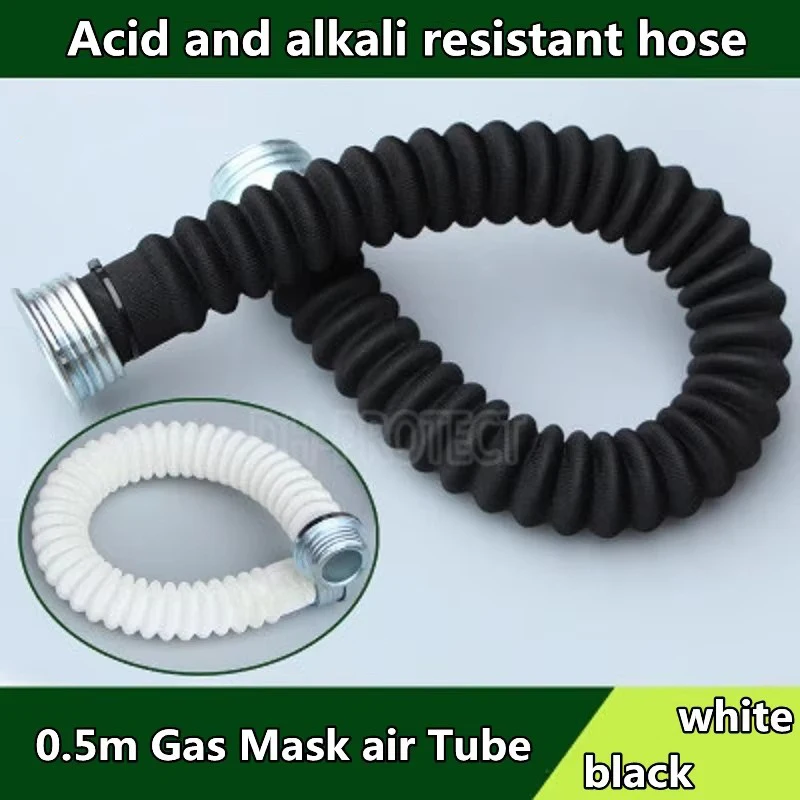 0.5m-1m Gas Mask Air Tube Spray Painting Respirator Large Vision Industry Safety Work Protection Acid Alkali Resistant