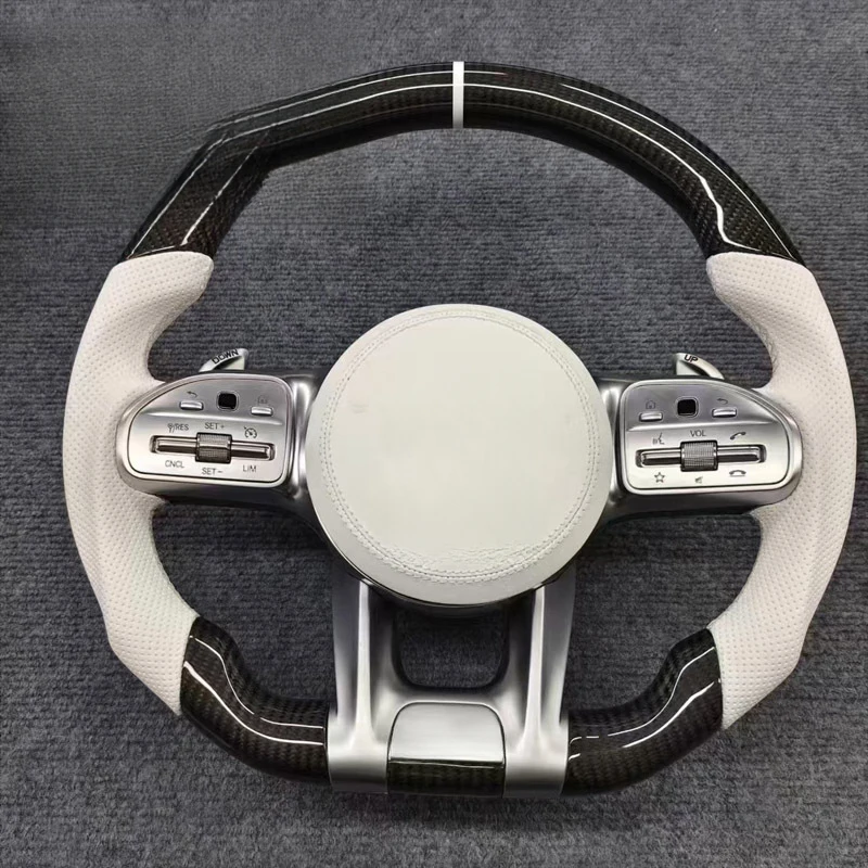 For Mercedes-Benz carbon fiber steering wheel modification assembly upgrade, cross-border supply, Foreign trade factory