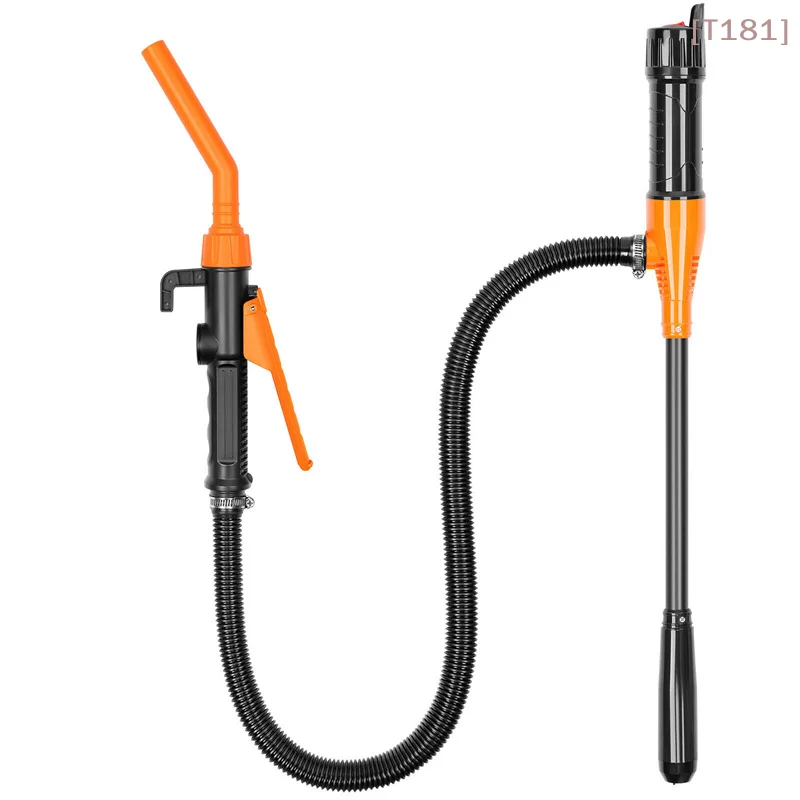 

[E] Liquid Transfer Pump Battery Powered Fuel Transfer Pump With Flow Control Nozzle 2.4 Gallons Per Min Portable Transfer Pump