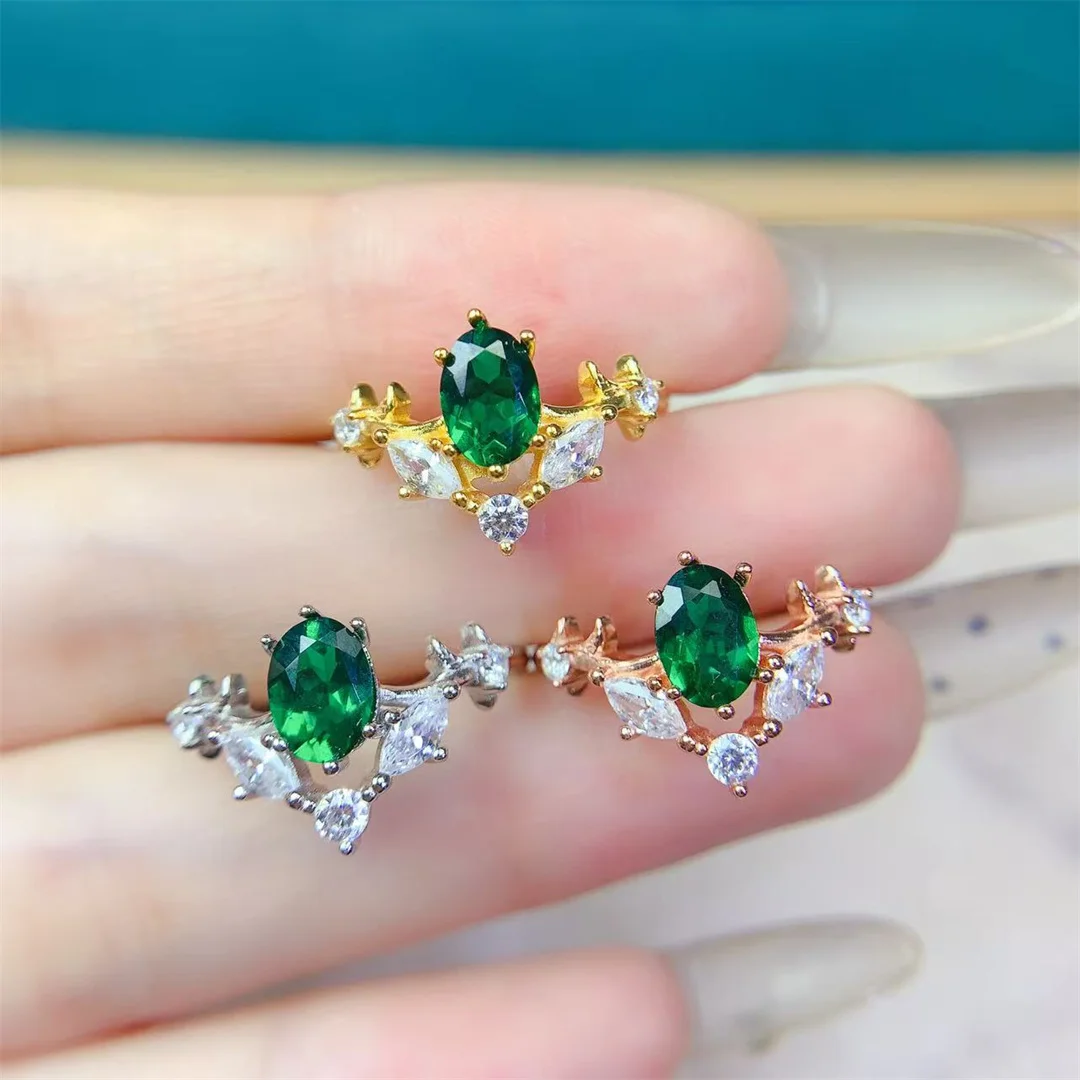 

Изящное кольцо из стерлингового серебра Diopside, ослепительные уникальные украшения для женщин, стильный вневременной дизайн, можно носить в любом месте