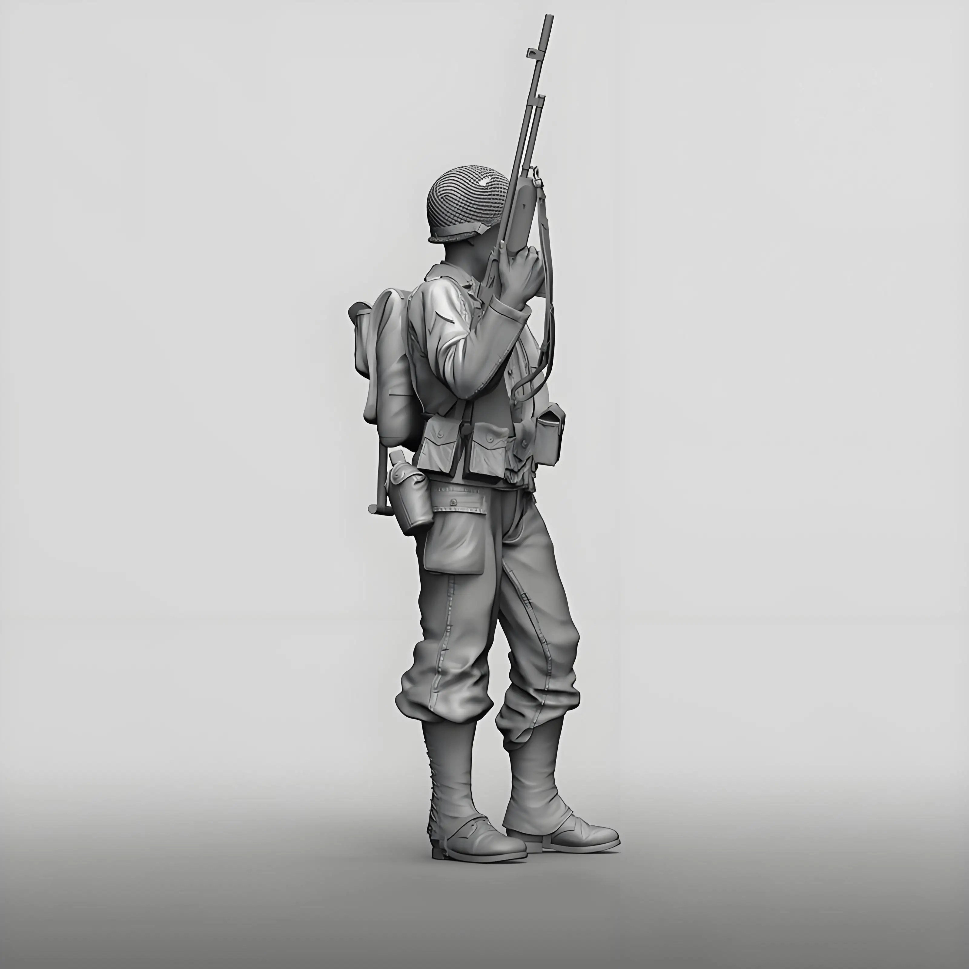 1/16 figura de ação do soldado do artilheiro da segunda guerra mundial gk modelo de resina figura soldado temas militares em estoque sem pintura
