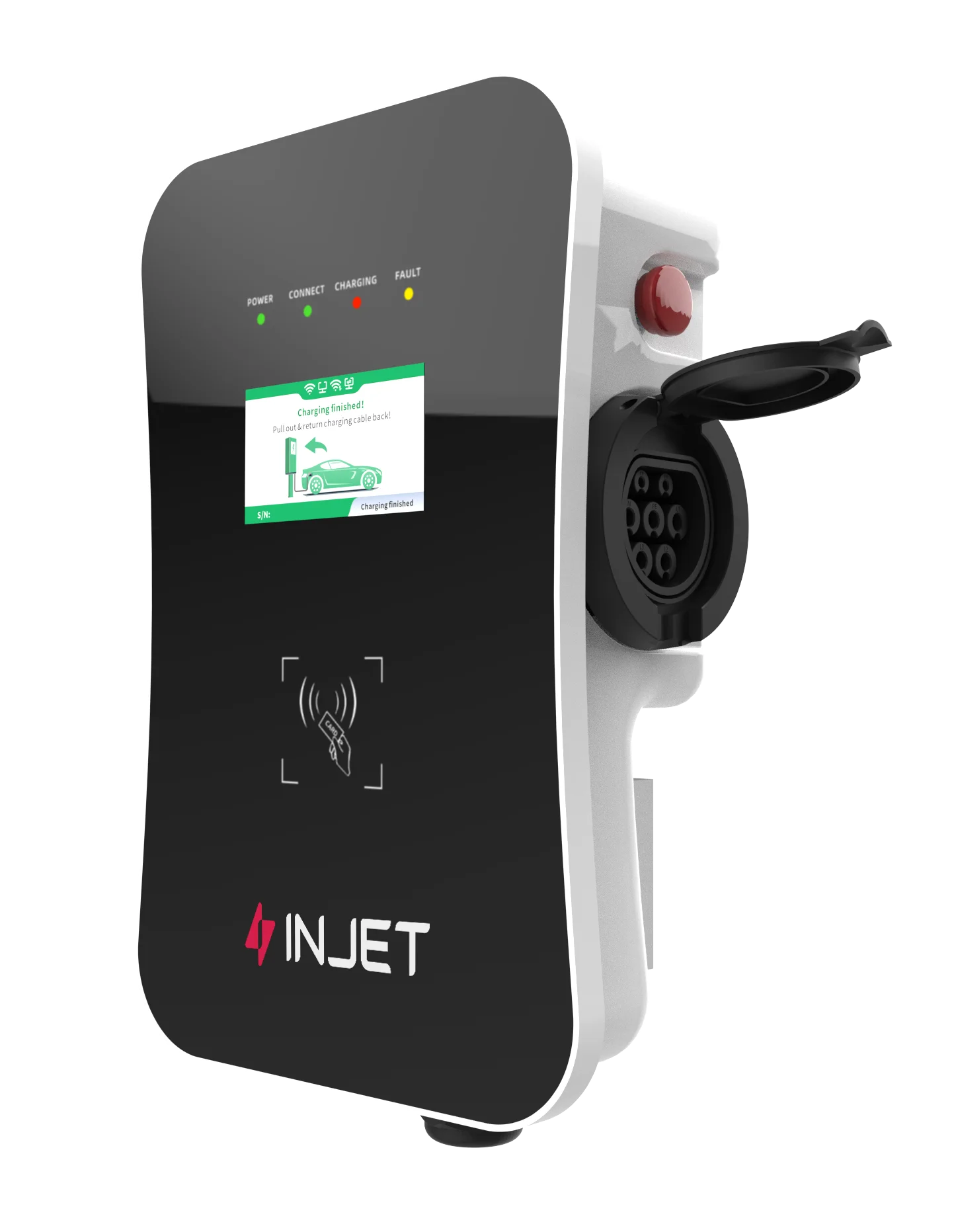 INJET ODM Cargadores Para Autos Electrico 11kW código QR 5,0 m Cable cargador rápido Para caras EV DC estaciones de energía de carga rápida