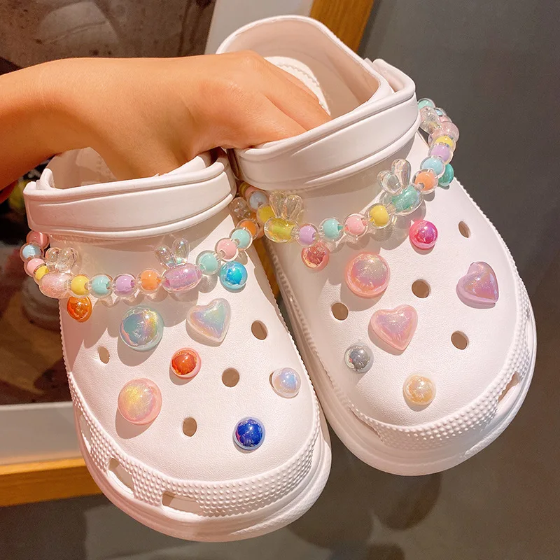 Top Selling Must Have Versatile Matte Frosted Bear Clog Charms Soft Resin Eye-Catching Pastel Stylish Daily Clog Ornaments view 2