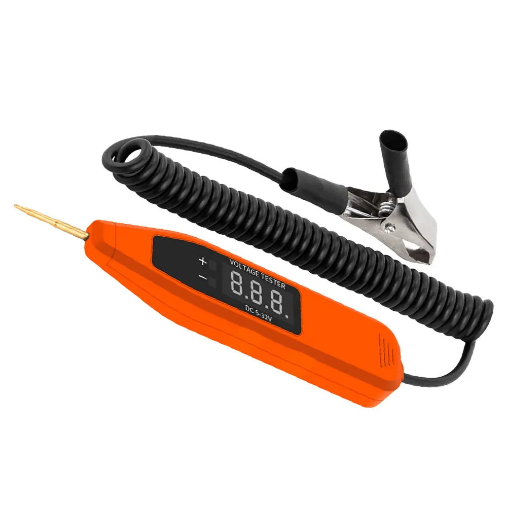 

Voltage Test Pen 5-32V Digital Display Car Fuse Automotive Electrical Circuit Tester Portable Continuity Tester 12V Test for Car