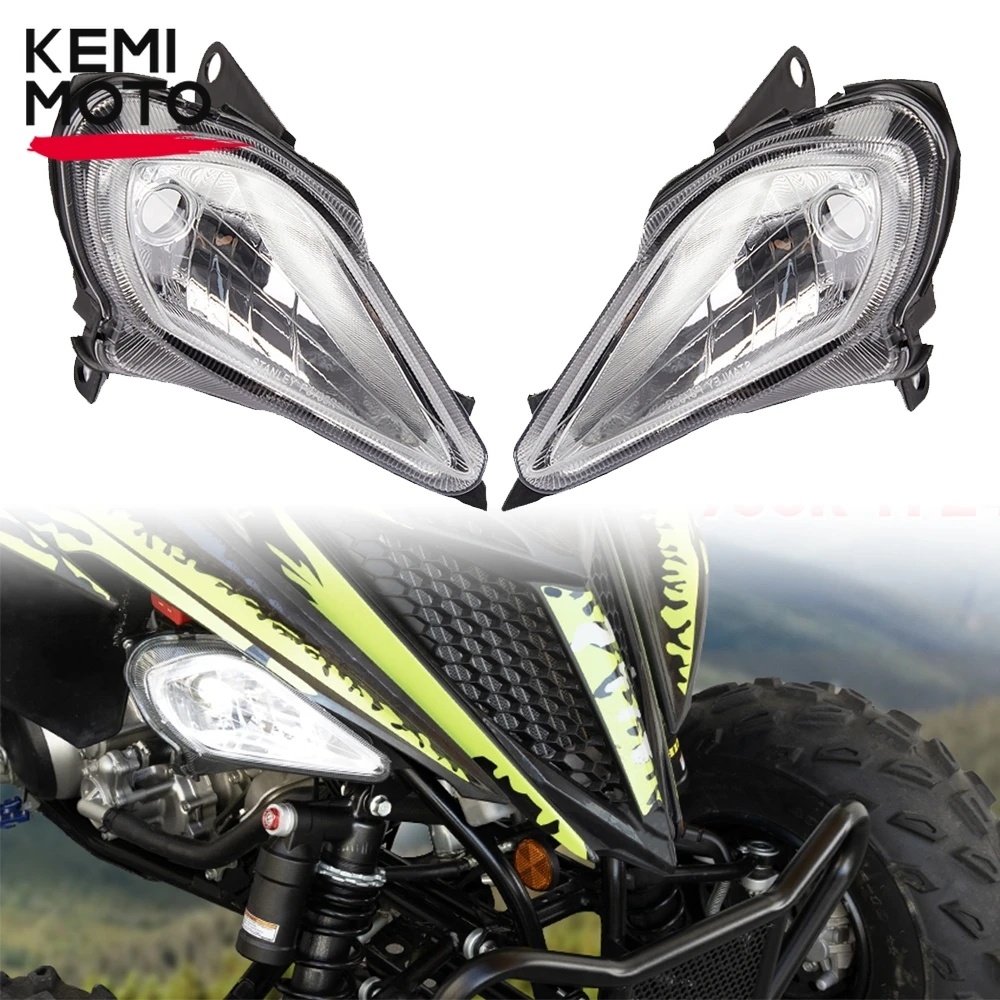 KEMIMOTO Headlight Shell Light Bulbs Compatible with Yamaha Raptor 700 YFZ450 700R 250 YFZ 450R 450X Wolverine 450 350 2006-2024