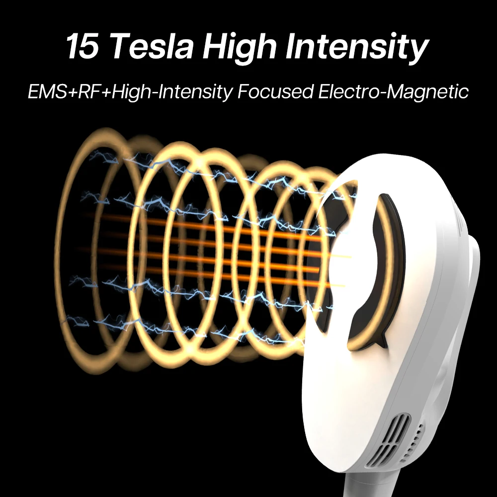 Renasculpt do użytku domowego Maszyna do rzeźbienia Ems, 15 Tesla RF EMS HIEMT Elektromagnetyczne urządzenie do stymulacji mięśni