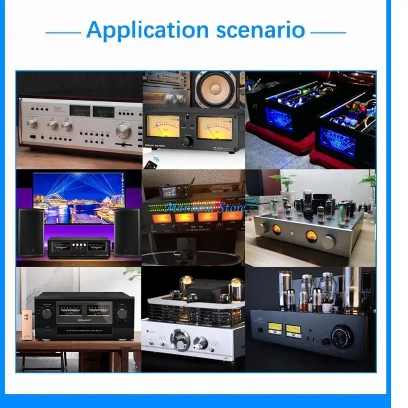 

U2JC VU Level Meter Backlight Meter Amplifier Plastics Used for Home