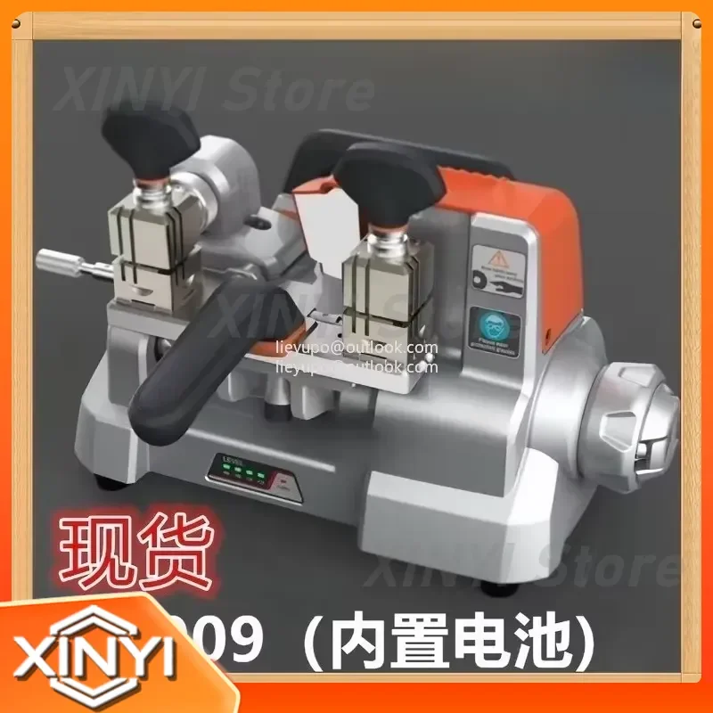 for XC009 Manual Horizontal Key Cutting Machine with Built-in Battery Portable Locksmith Tool for Duplicate Keys