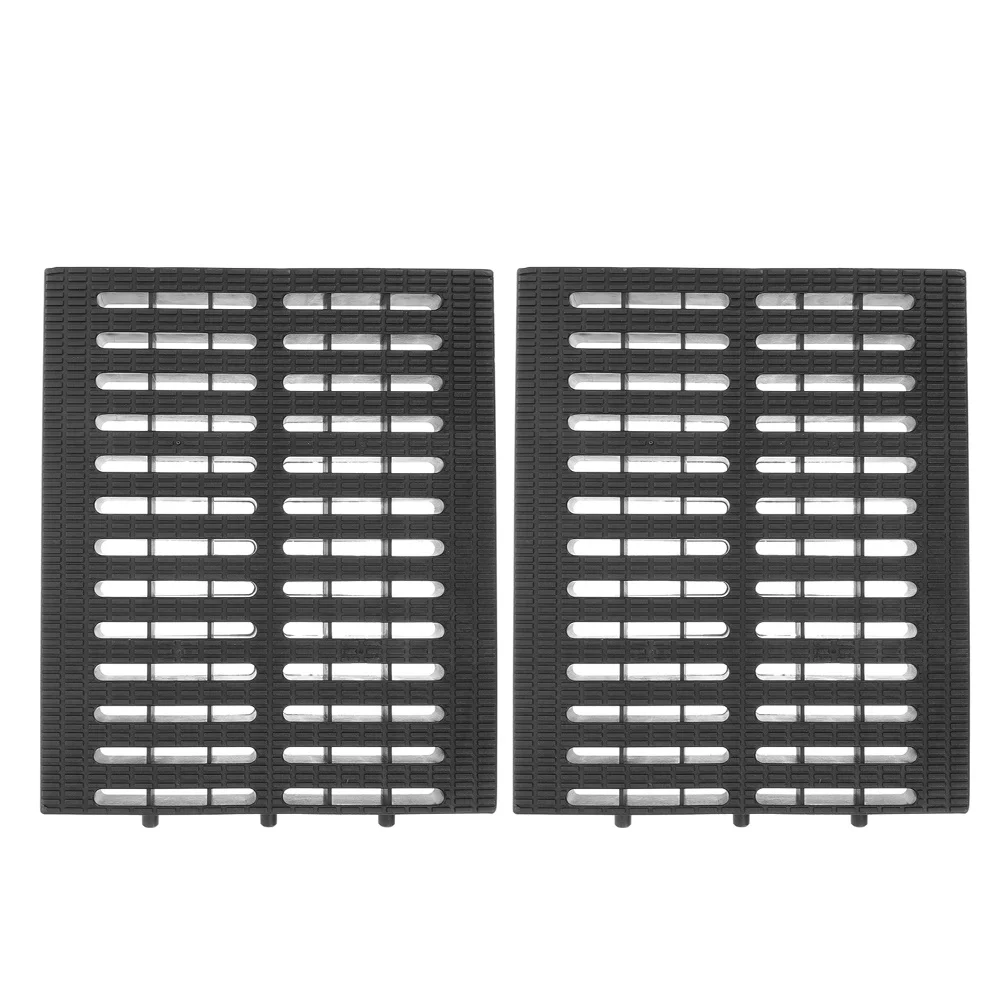 

2Pcs Lightweight Plastic Drain Grate Cover Versatile Design Easy Install High Traffic Areas Sewer Outlet Sewer Cover