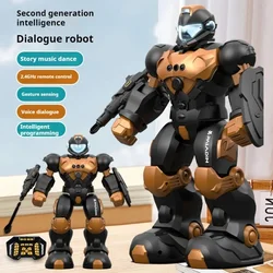 Cross-border 31cm Children's Intelligent Voice Dialogue Robot Remote Control Programming Gesture Sensing Men Electric Model Toy