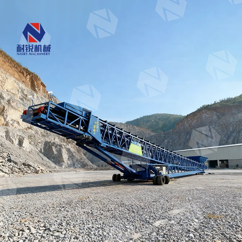 High Quality Mining Telescopic Radial Belt Conveyor Machine Loader Price Aggregate Stack Belt Conveyor