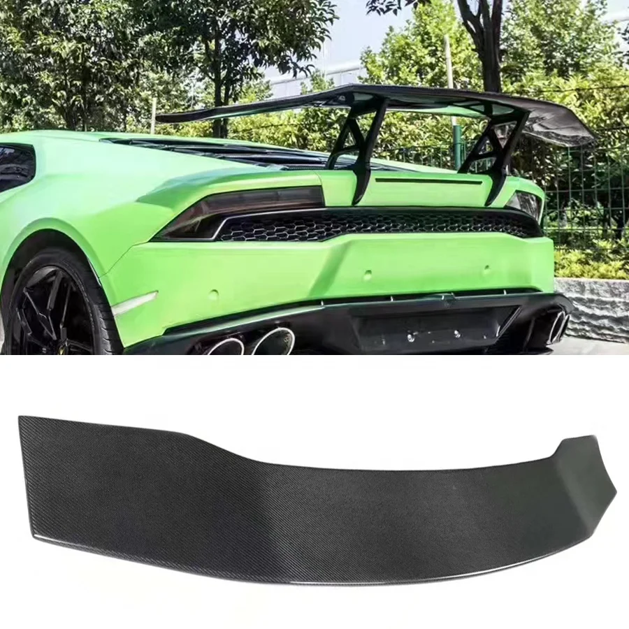 Carbon Fiber DMC Style Rear Spoiler For Lamborghini Huracan LP580 /LP610 Rear Trunk Spoiler Lip