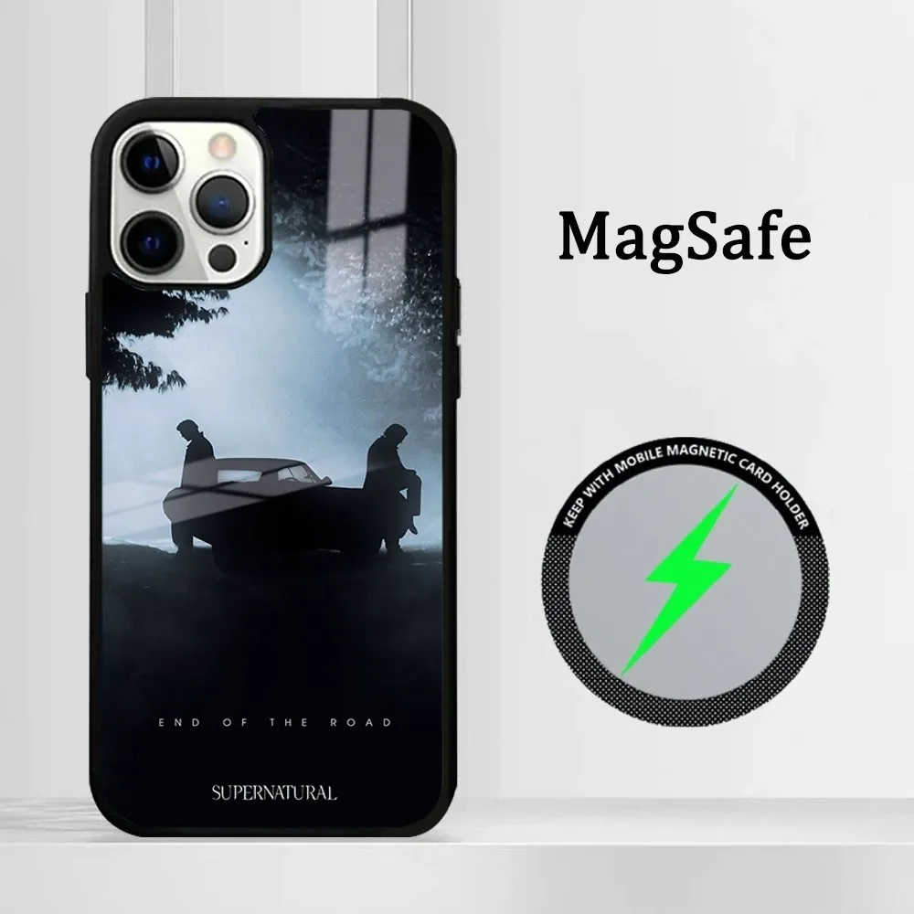 Supernatural TV Phone Case For iPhone 15 14 13 12 11 Pro Max Plus Mini Mirror Magnetic Cover