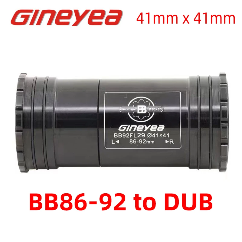 Gineyea Bicycle BB92DUB PF41DUB Press Fit Bottom Brackets for Road Bike Mountain Frame Shell Use DUB 86-92mm Crankset Chainset