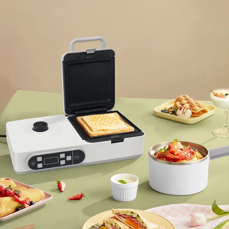 Home Use Electric Breakfast Sandwich maker with Cooking Pot Multifunction timer toast fried eggs 3 in 1 Breakfast makers