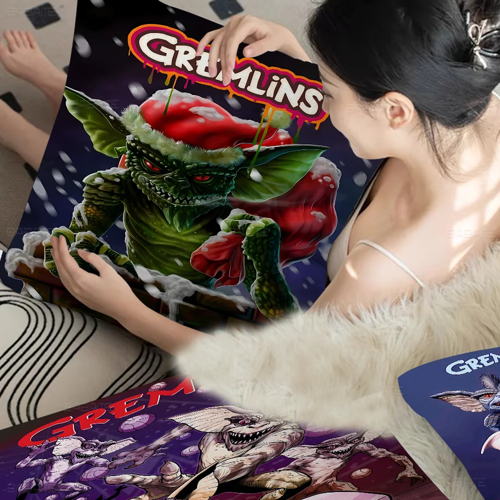 Classic Movie G-Gremlins Maple Design Cushion Cover Happy Autumn Harvest Decor Holiday Decorati Pillow Cover