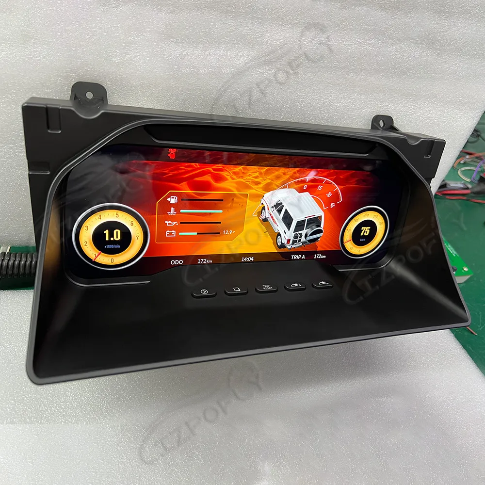 LCD Speedometer Car Dashboard For Toyota LC 70/71/76/78/79 Digital Cluster Virtual Cockpit Instrument Display Panel GPS Linux