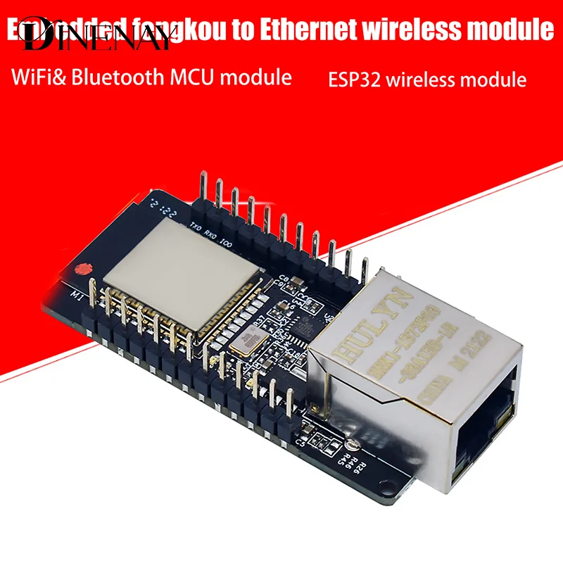 WT32-ETH01 Embedded Serial Port Networking Bluetooth-compatible Ethernet WIFI Combo Gateway MCU ESP32 Wireless Module WT32 ETH01