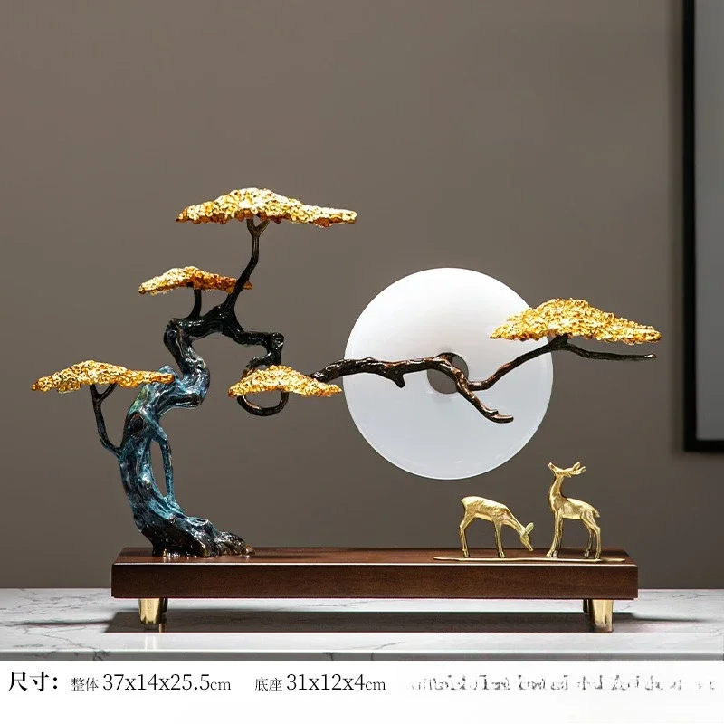 New Chinese-style entrance decoration, high-end office handicrafts 5